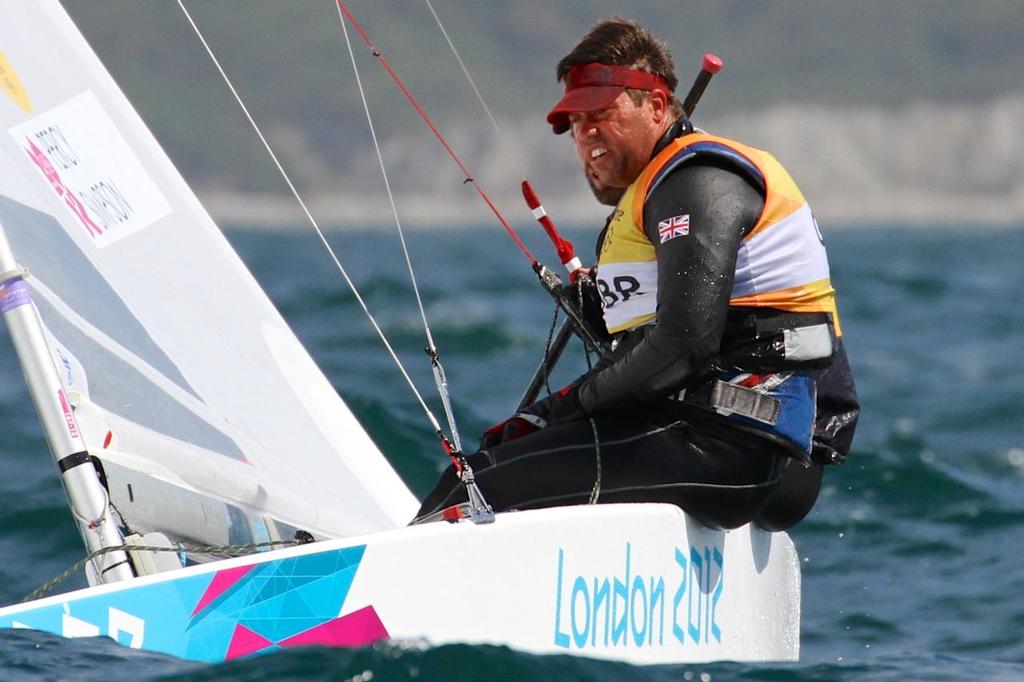 Andrew Simpson racing at the 2012 Olympics in Weymouth © Richard Gladwell www.photosport.co.nz